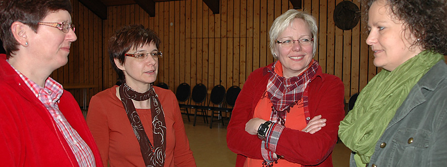 Teilnehmerinnen eines Seminars